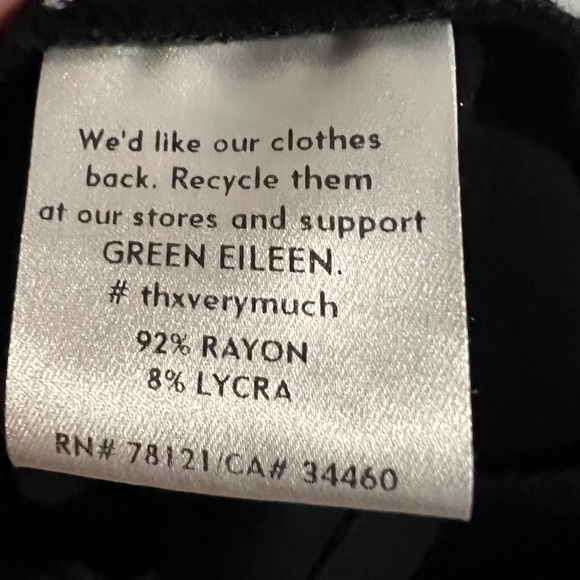 Eileen Fisher Sleeveless handkerchief Hem stretch knit Midi Size L - Picture 8 of 8